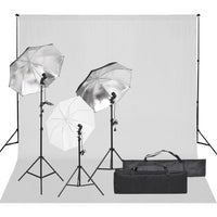 Kit per Studio Fotografico con Set di Luci e Fondale cod mxl 66413