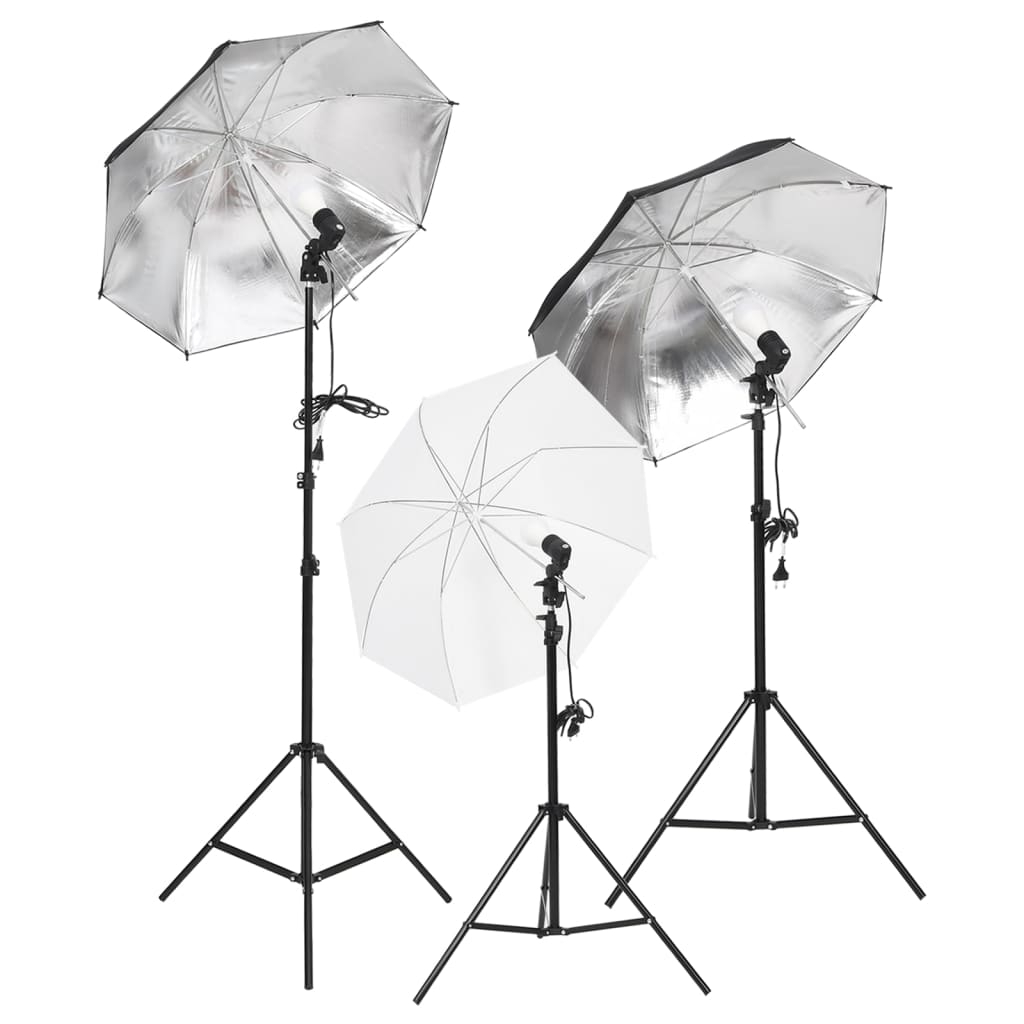 Kit per Studio Fotografico con Set di Luci e Fondale 3094704