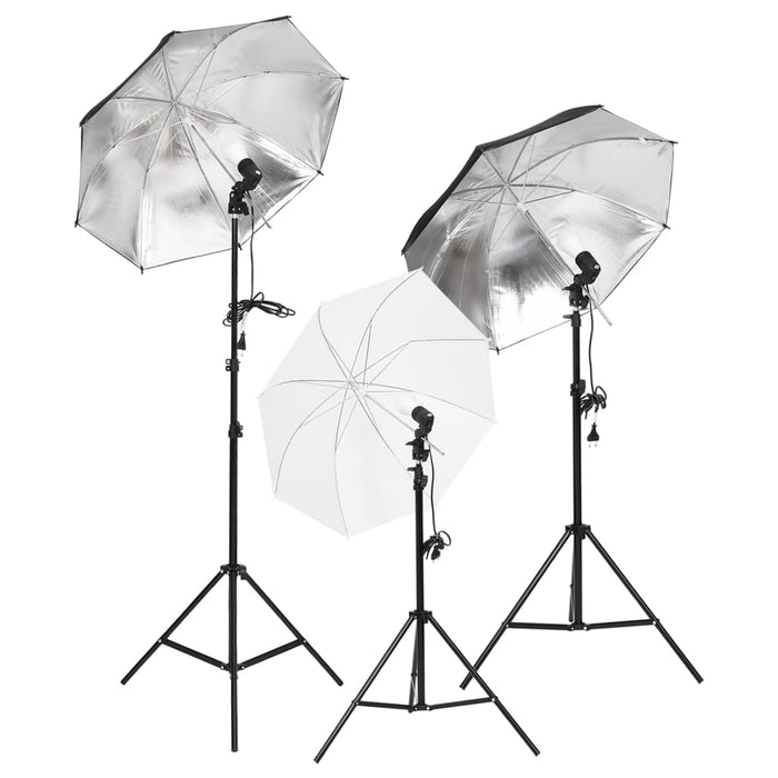 Kit per Studio Fotografico con Set di Luci e Fondale 3094704