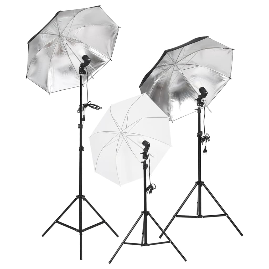 Kit per Studio Fotografico con Set di Luci e Fondale 3094706