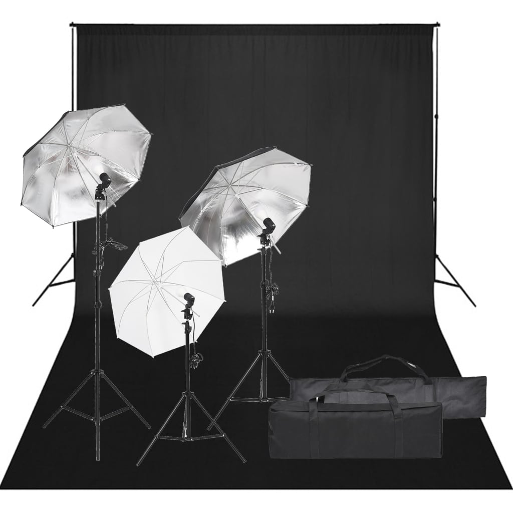 Kit per Studio Fotografico con Set di Luci e Fondale cod mxl 66408