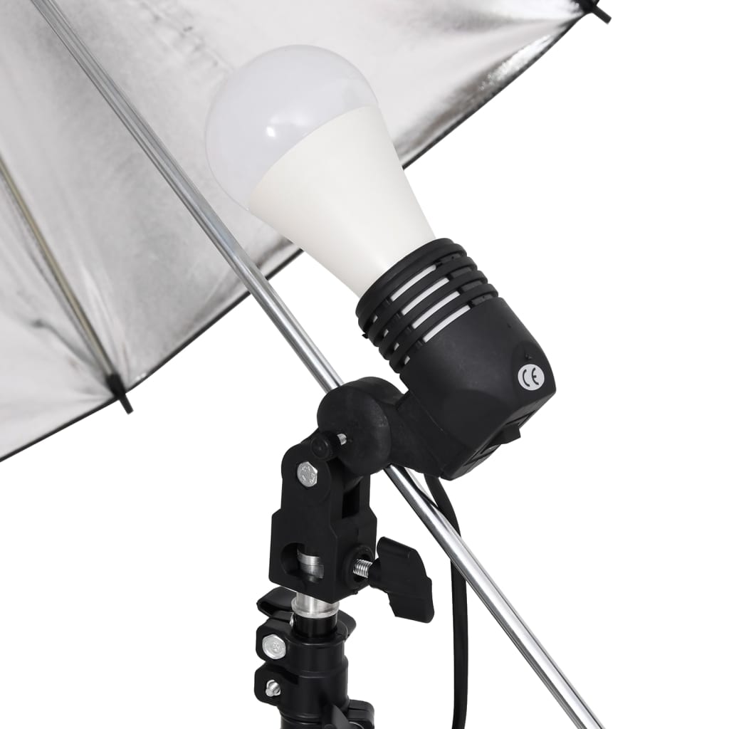 Kit per Studio Fotografico con Set di Luci e Fondale cod mxl 66408