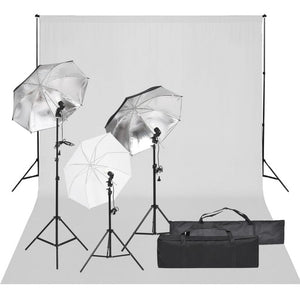 Kit per Studio Fotografico con Set di Luci e Fondale cod mxl 66421