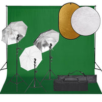 Kit per Studio Fotografico con Set Luci, Fondale e Riflettorecod mxl 73508