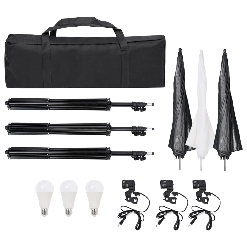 Kit per Studio Fotografico con Set Luci, Fondale e Riflettore cod mxl 66406