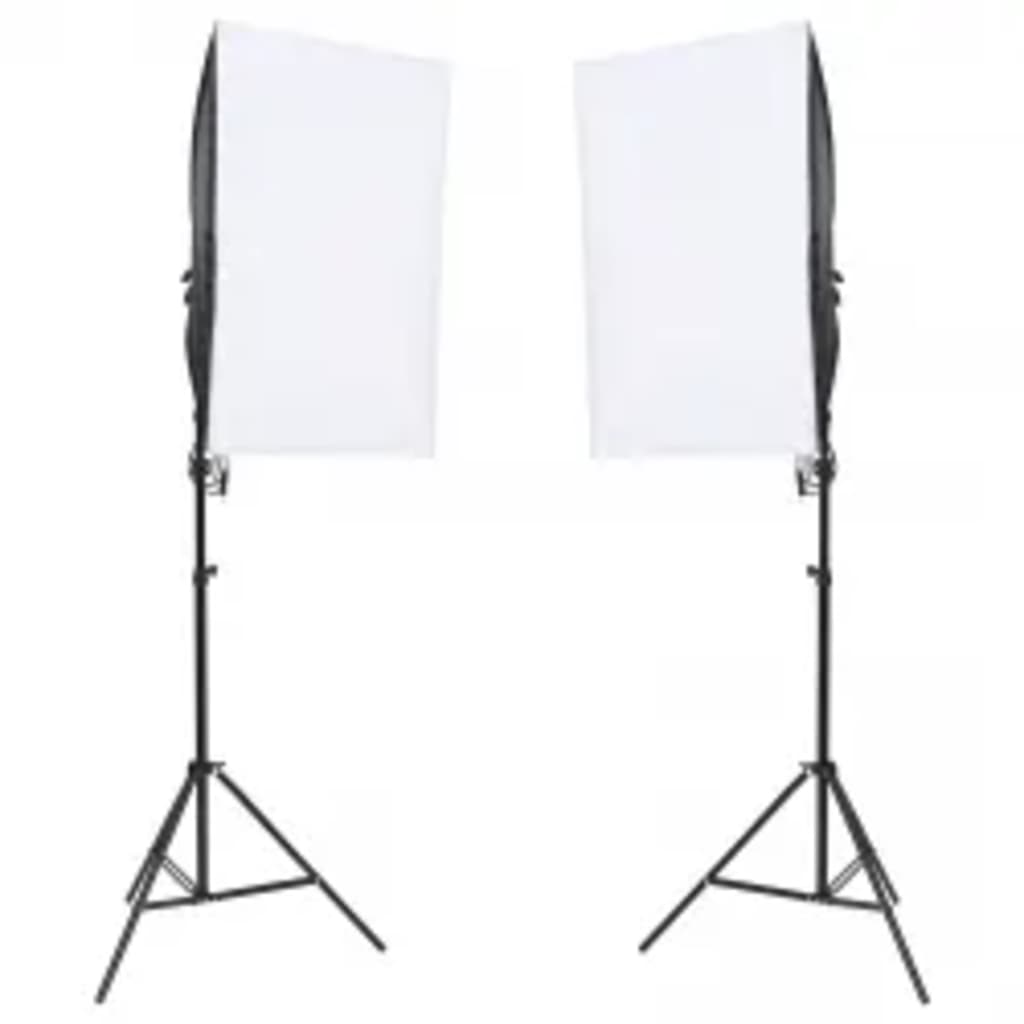 Kit per Studio Fotografico con Set Luci, Fondale e Riflettore 3094756