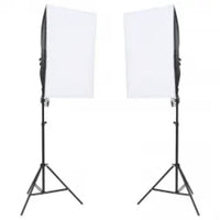 Kit per Studio Fotografico con Set di Luci e Fondale 3094765