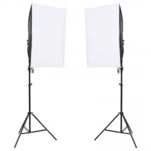 Kit per Studio Fotografico con Set di Luci e Fondale 3094765