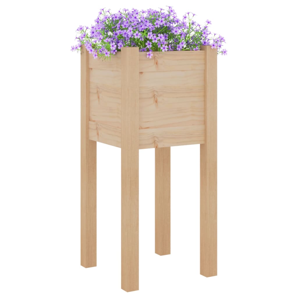 Fioriera da Giardino 31x31x70 cm in Legno Massello di Pino cod mxl 66672