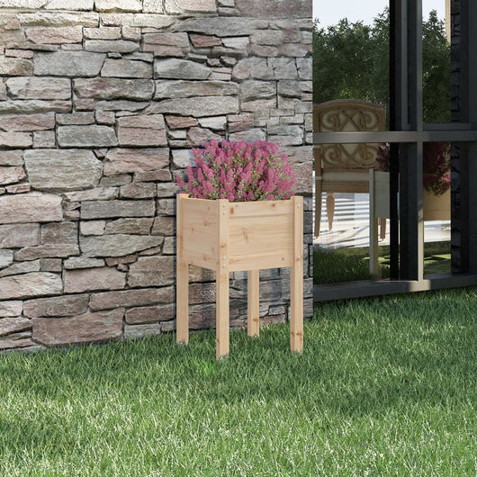 Fioriera da Giardino 40x40x70 cm in Legno Massello di Pino cod mxl 66635