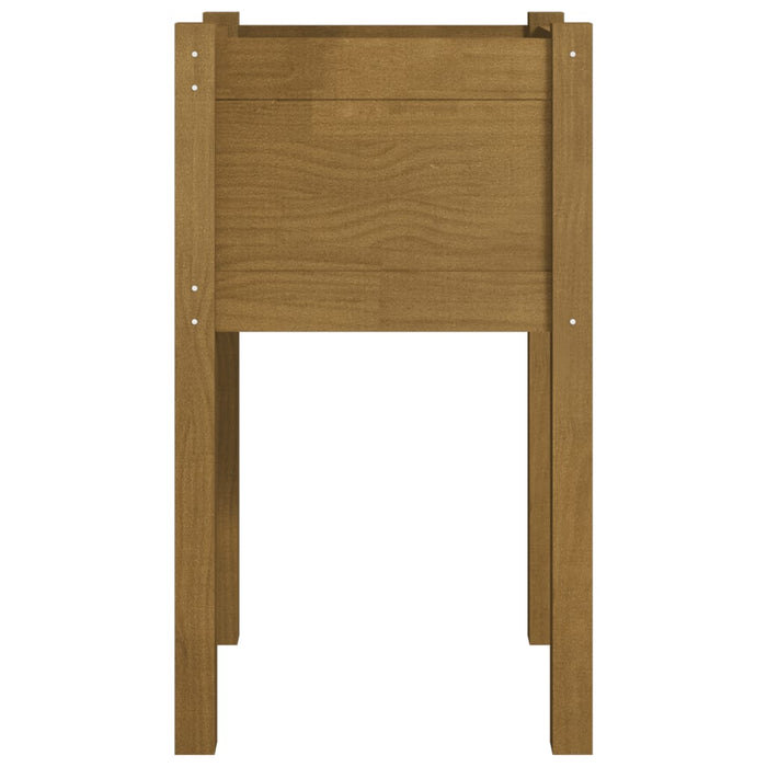 Fioriere da Giardino 2 pz Miele 40x40x70 cm in Legno di Pino 810796