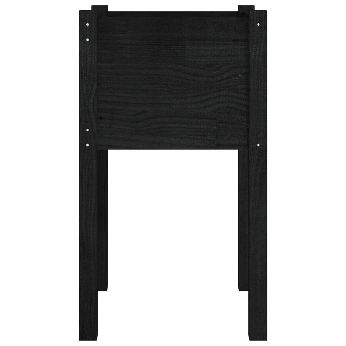 Fioriere da Giardino 2 pz Nere 40x40x70 cm in Legno di Pino cod mxl 66575