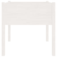 Fioriere da Giardino 2 pz Bianche 70x70x70 cm in Legno di Pino cod mxl 66685