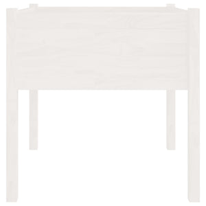 Fioriere da Giardino 2 pz Bianche 70x70x70 cm in Legno di Pino cod mxl 66685