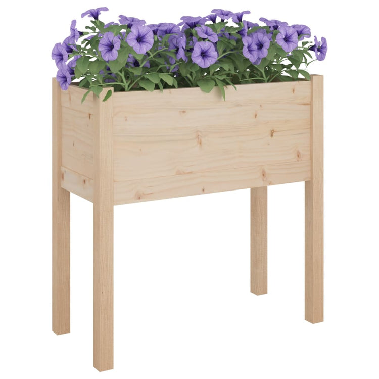 Fioriere da Giardino 2 pz 70x31x70 cm in Legno Massello di Pino cod mxl 66914