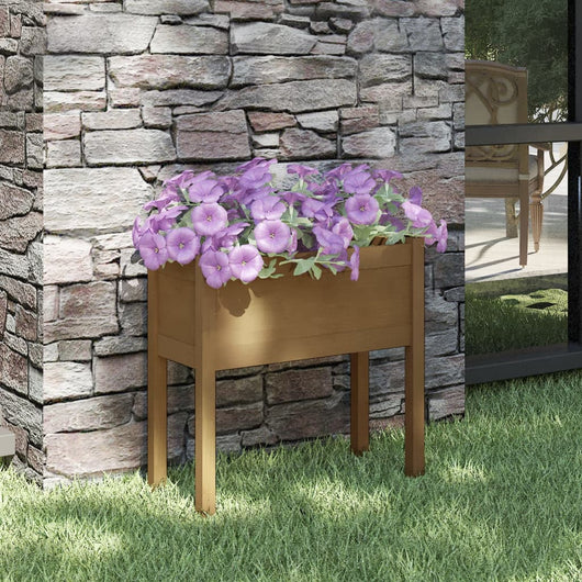 Fioriere da Giardino 2 pz Miele 70x31x70 cm in Legno di Pino cod mxl 66694