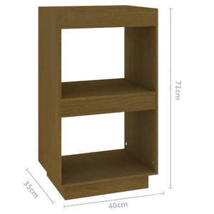 Libreria Marrone Miele 40x35x71 cm in Legno Massello di Pino cod mxl 19082