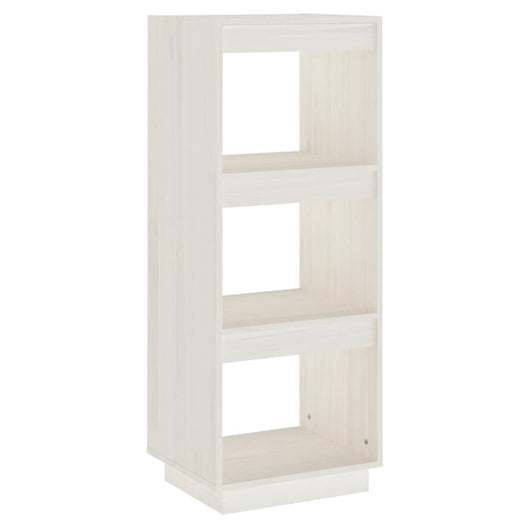 Libreria/Divisorio Bianco 40x35x103cm in Legno Massello di Pino