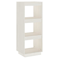 Libreria/Divisorio Bianco 40x35x103cm in Legno Massello di Pino cod 12338