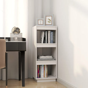 Libreria/Divisorio Bianco 40x35x103cm in Legno Massello di Pino cod 12338