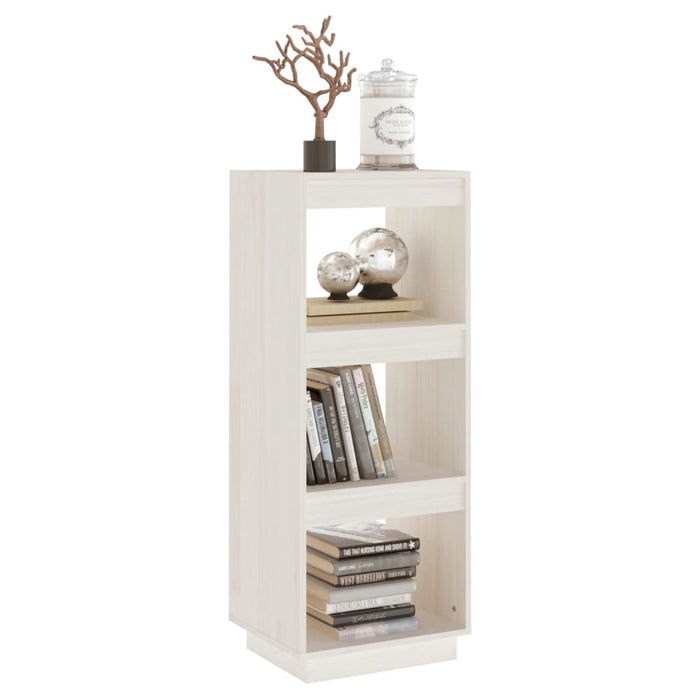 Libreria/Divisorio Bianco 40x35x103cm in Legno Massello di Pino cod 12338