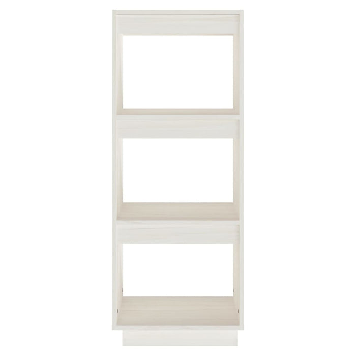 Libreria/Divisorio Bianco 40x35x103cm in Legno Massello di Pino