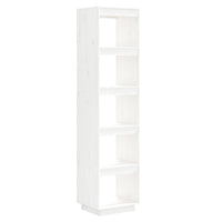 Libreria/Divisorio Bianco 40x35x167cm in Legno Massello di Pino cod mxl 9856