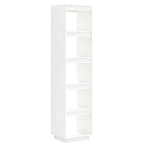 Libreria/Divisorio Bianco 40x35x167cm in Legno Massello di Pino cod mxl 9856