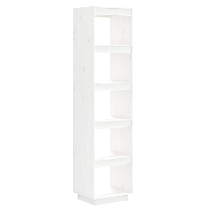 Libreria/Divisorio Bianco 40x35x167cm in Legno Massello di Pino cod mxl 9856