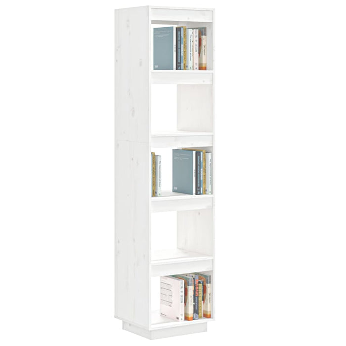 Libreria/Divisorio Bianco 40x35x167cm in Legno Massello di Pino cod mxl 9856