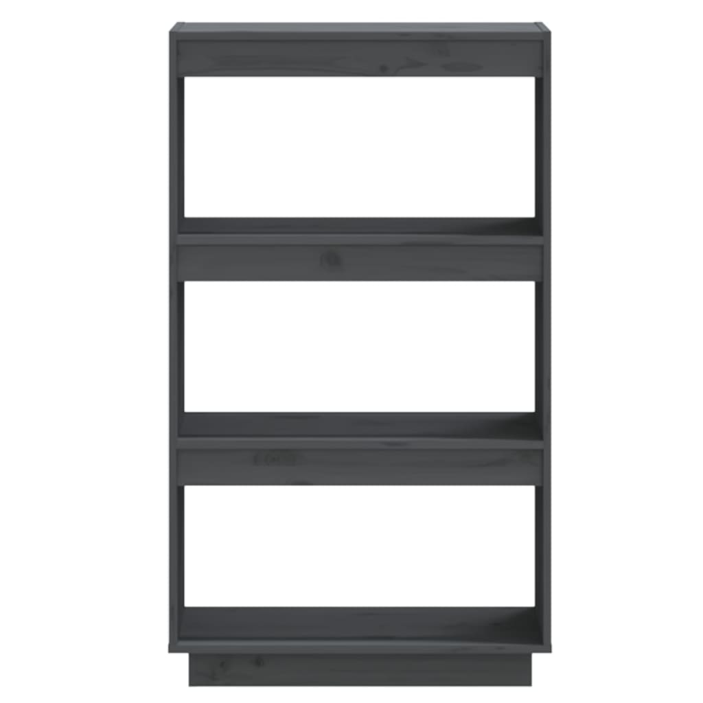 Libreria/Divisorio Grigio 60x35x103cm in Legno Massello di Pino cod 10850