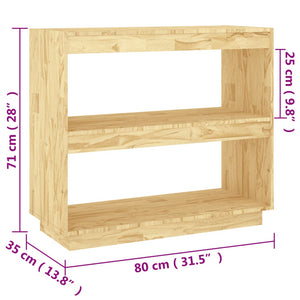 Libreria 80x35x71 cm in Legno Massello di Pino cod mxl 12588