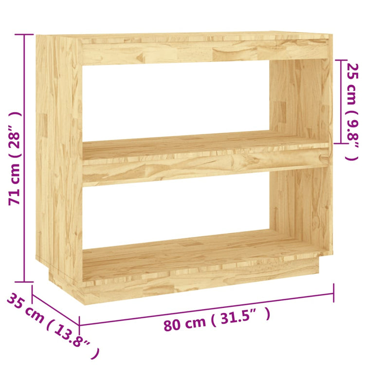 Libreria 80x35x71 cm in Legno Massello di Pino cod mxl 12588