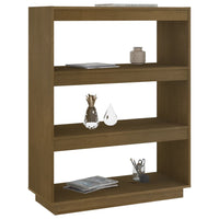 Libreria/Divisorio Miele 80x35x103 cm in Legno Massello di Pino cod mxl 17297