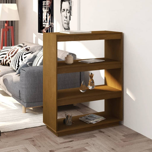 Libreria/Divisorio Miele 80x35x103 cm in Legno Massello di Pino cod mxl 17297