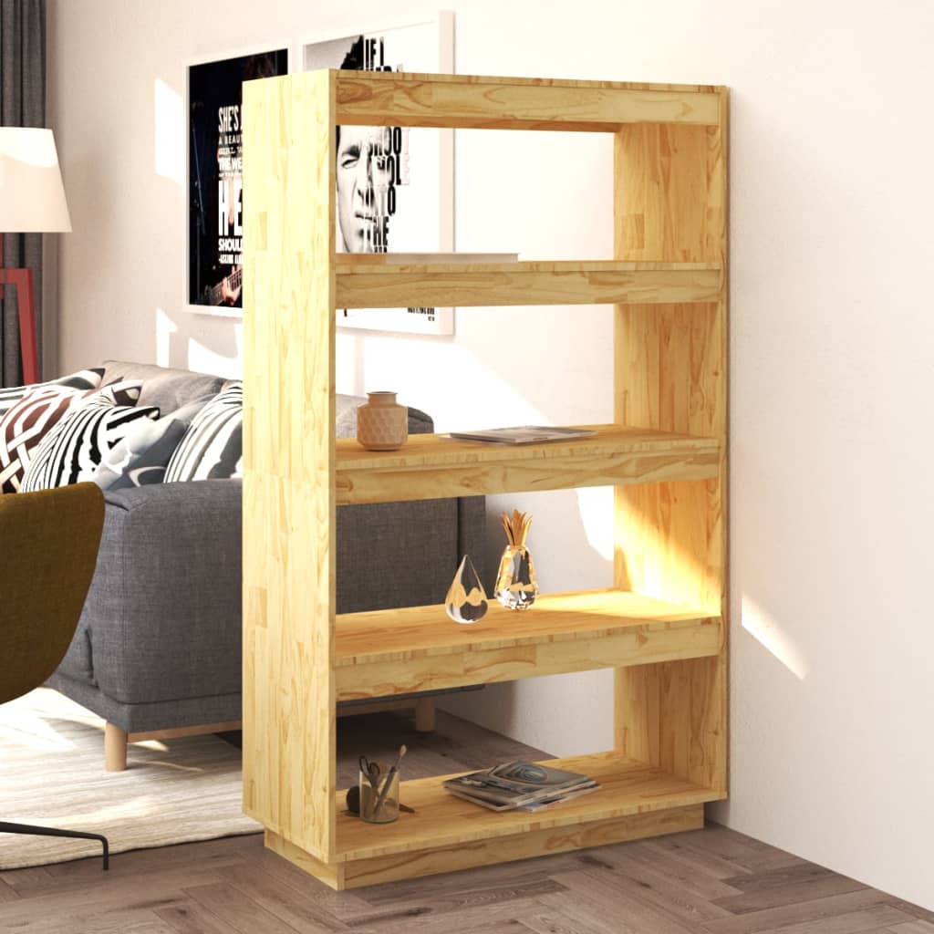 Libreria/Divisorio 80x35x135 cm in Legno Massello di Pino cod mxl 25389