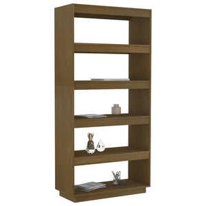 Libreria/Divisorio Marrone Miele 80x35x167 cm in Legno di Pino