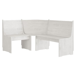 Set da Pranzo 3 pz REINE Bianco in Legno Massello di Pino 3096568