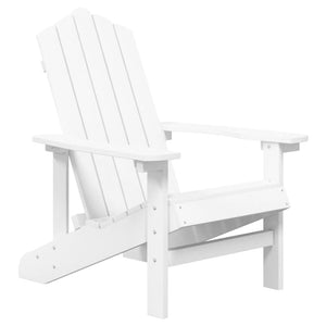 Sedia da Giardino Adirondack Bianca HDPE 318637