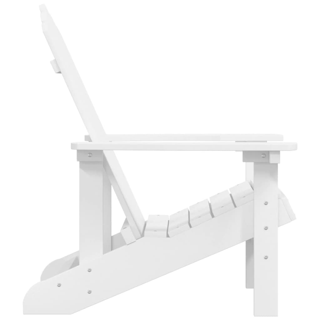 Sedia da Giardino Adirondack Bianca HDPE 318637