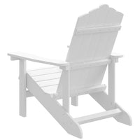 Sedia da Giardino Adirondack Bianca HDPE 318637