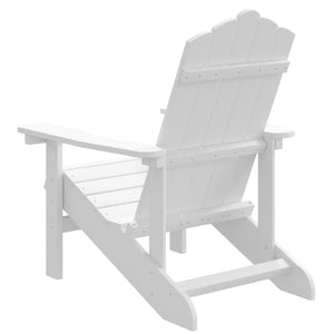 Sedia da Giardino Adirondack Bianca HDPE 318637