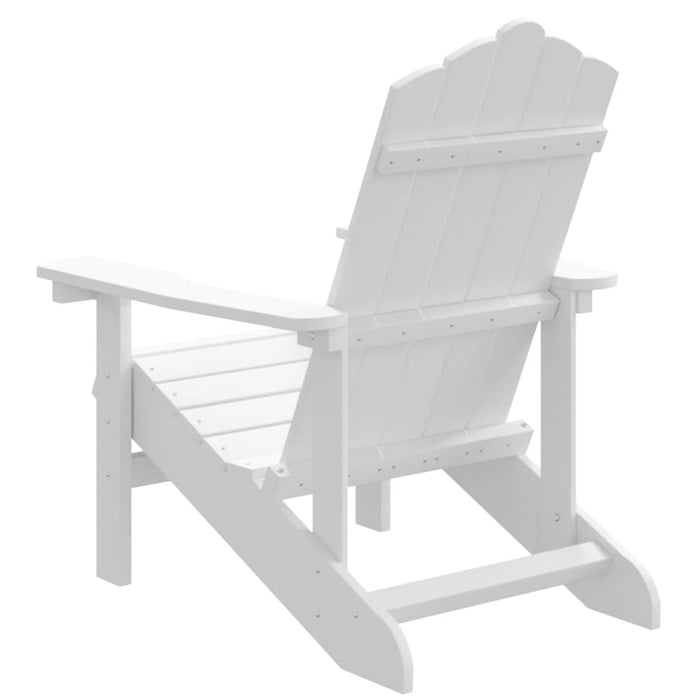 Sedia da Giardino Adirondack Bianca HDPE 318637