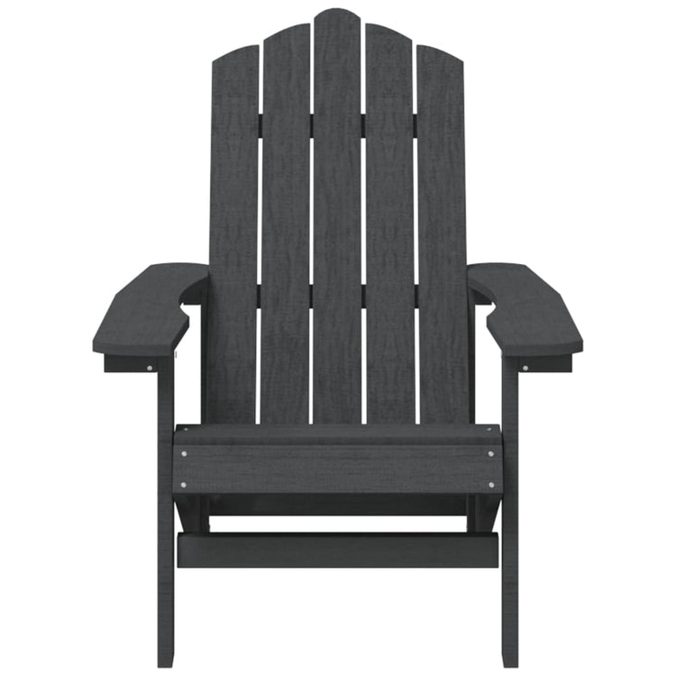 Sedia da Giardino Adirondack Antracite HDPE cod mxl 22966