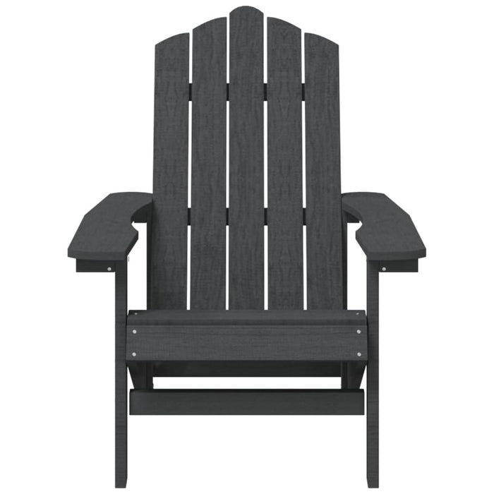 Sedia da Giardino Adirondack Antracite HDPE 318638