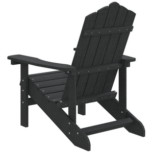 Sedia da Giardino Adirondack Antracite HDPE cod mxl 22966