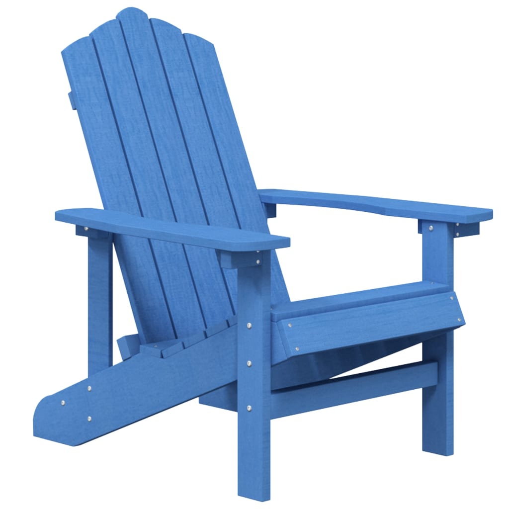 Sedia da Giardino Adirondack Blu Acqua in HDPE 318640