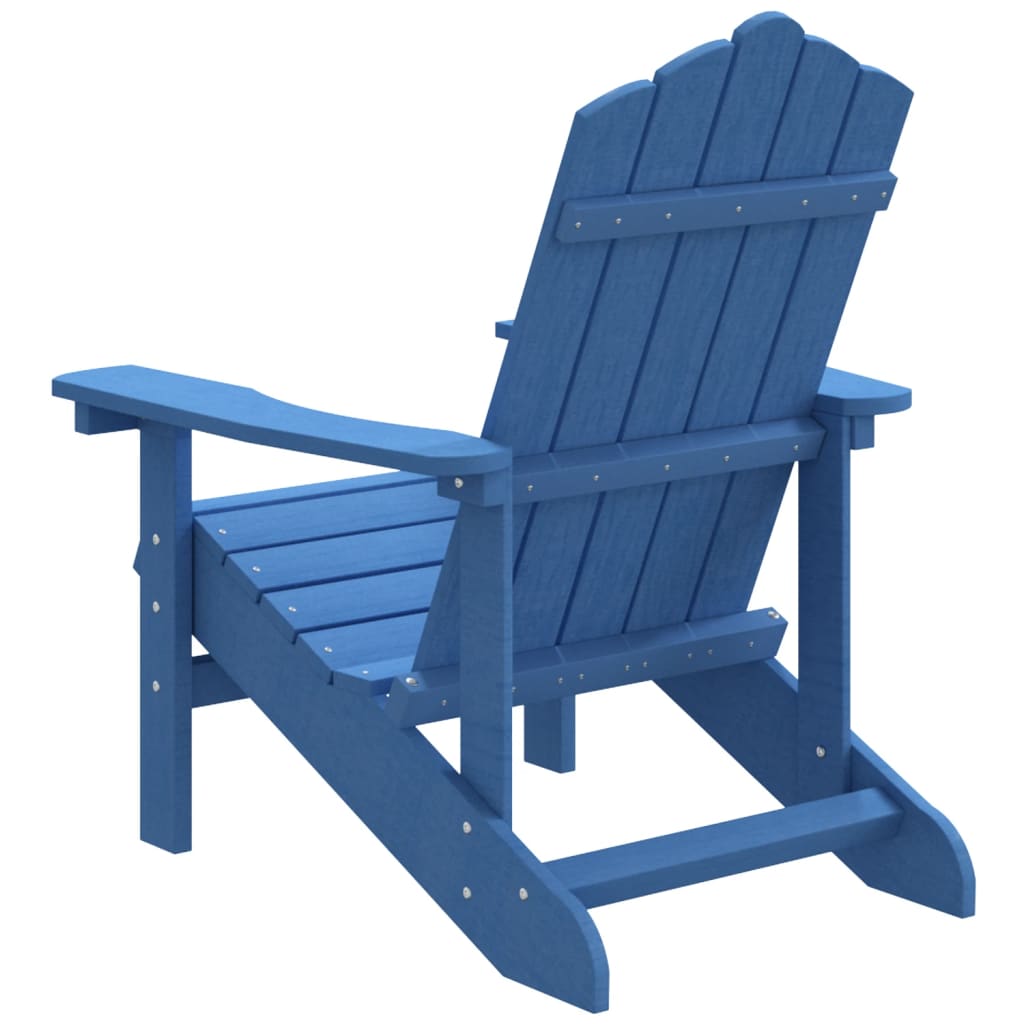 Sedia da Giardino Adirondack Blu Acqua in HDPE 318640