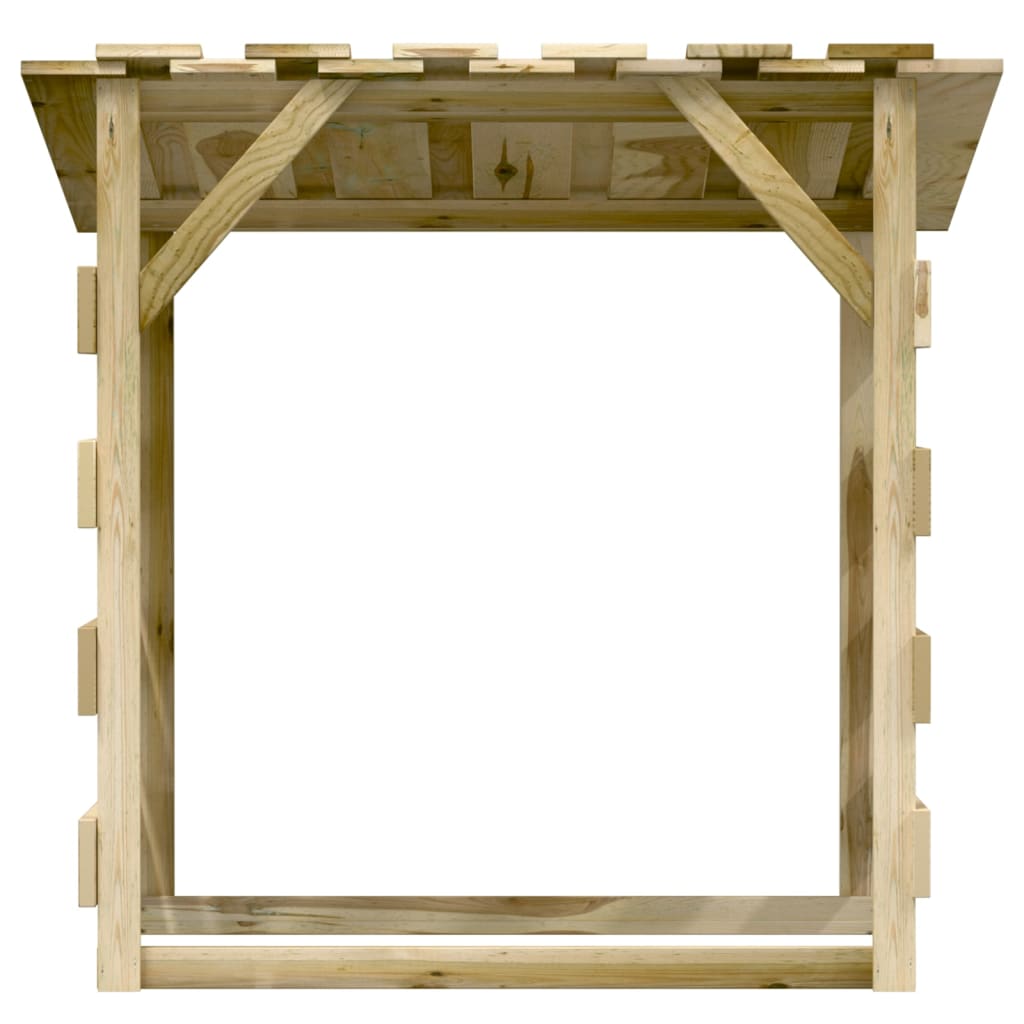 Pergola con Tetto 100x90x100 cm in Legno di Pino Impregnatocod mxl 127572