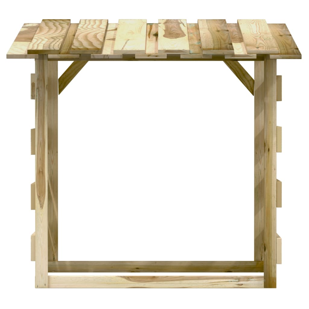 Pergola con Tetto 100x90x100 cm in Legno di Pino Impregnato 318379